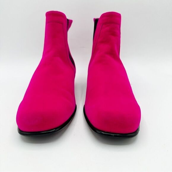 Roger Vivier Fuchsia Pyramide‎ Velvet Chelsea Boot Sz EU 34 US Sz 4 UK 2 - Picture 4 of 12